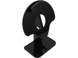 Support Pour Casque Audio Portable En Acrylique Noir Base Antidérapante, Design Protecteur Et