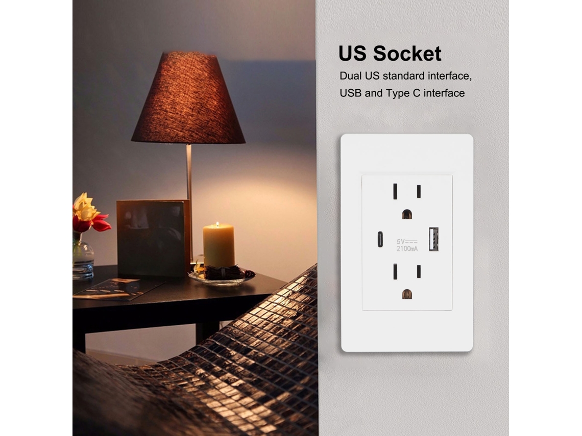 Usb Type C Wall Outlet Receptacle (multi Functional, High Safety) Eoocoo