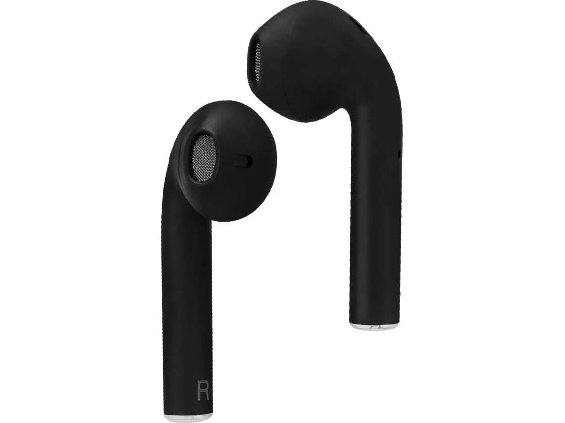 Auriculares Bluetooth True Wireless KUBO Bt (In Ear - Microfone - Preto)
