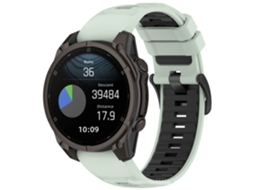 Pulseira de Silicone Compatível com Garmin Fenix 8, Epix Pro, Fenix 7 Pro Bicolor CHABERLU