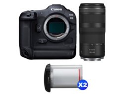 Eos R3 + Rf 100 400mm F/5.6 8 Is Usm + 2 Canon Lp e19 + Ebook “20 Dicas para Fotos Que Impressionam” CANON