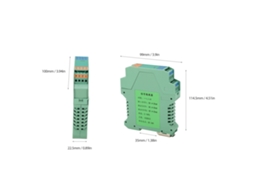 Laxiscreed Isolador De Sinal Dc 1 Entrada E 2 Saídas Para Plc, Transmissão 4-20ma