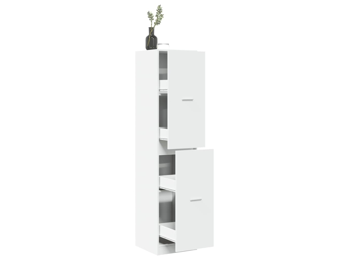 Vidaxl Armário Boticário 40x41x174,5 Cm Derivados De Madeira Branco