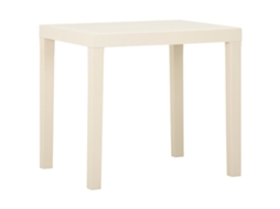 Vidaxl Mesa De Jardim 79x65x72 Cm Plástico Branco