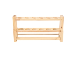 Portafrascos de Madera 6 Huecos Redondos para Laboratorio Hogar Almacenamiento Y Organización 31mm