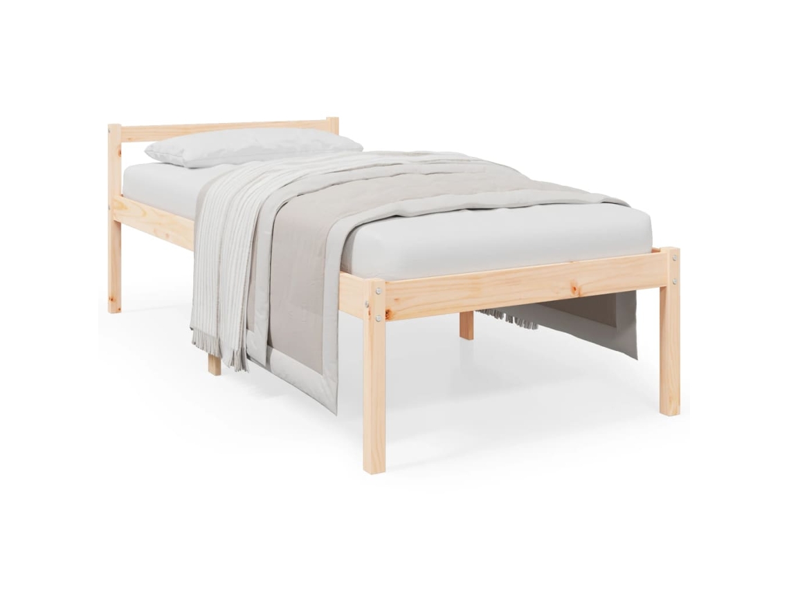 Senior Bed, Senior Beds Vidaxl Marrom Madeira De Pinho (75 X 190 Cm)