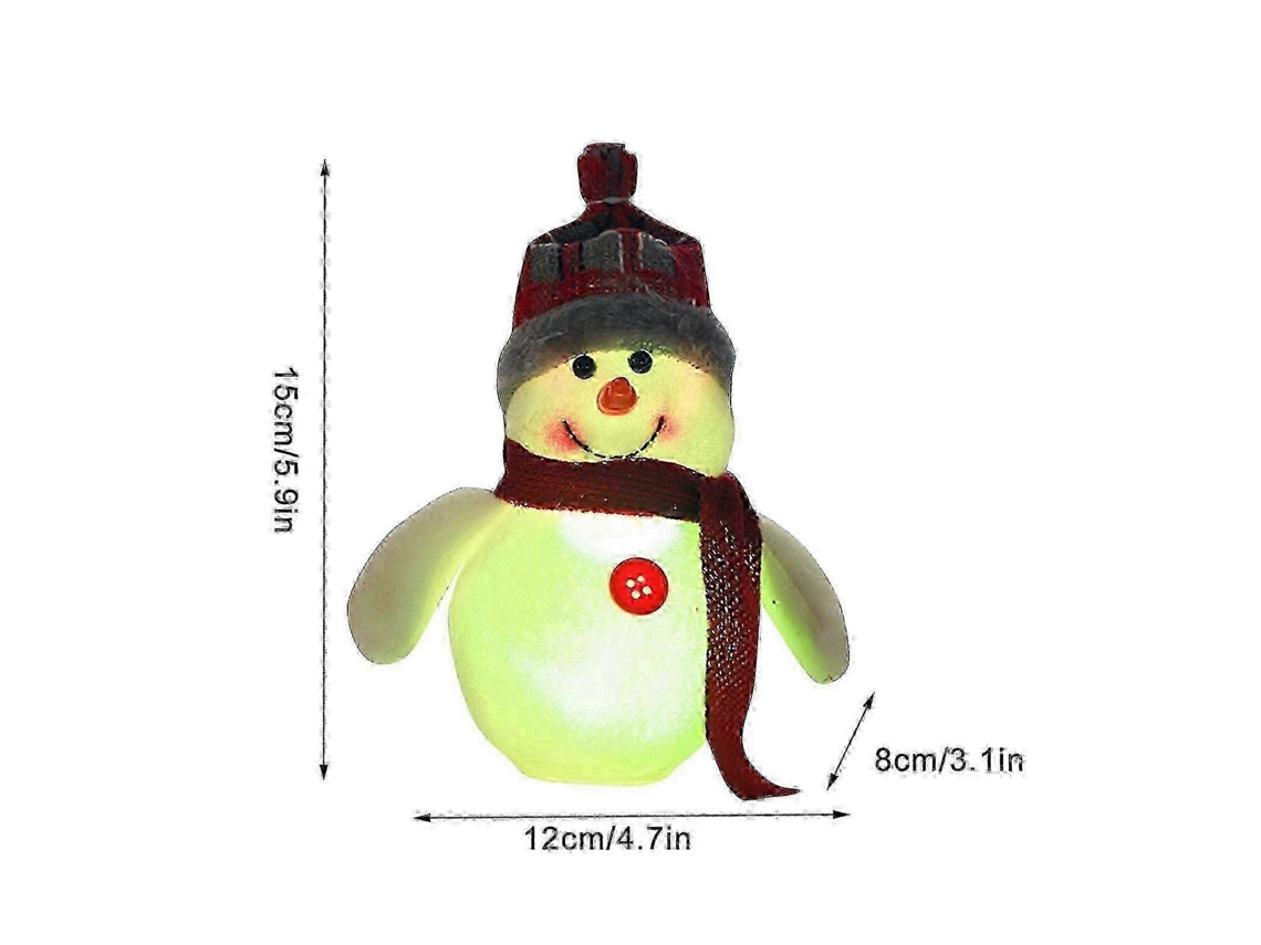 Enfeite De Natal Com Boneco De Neve Led