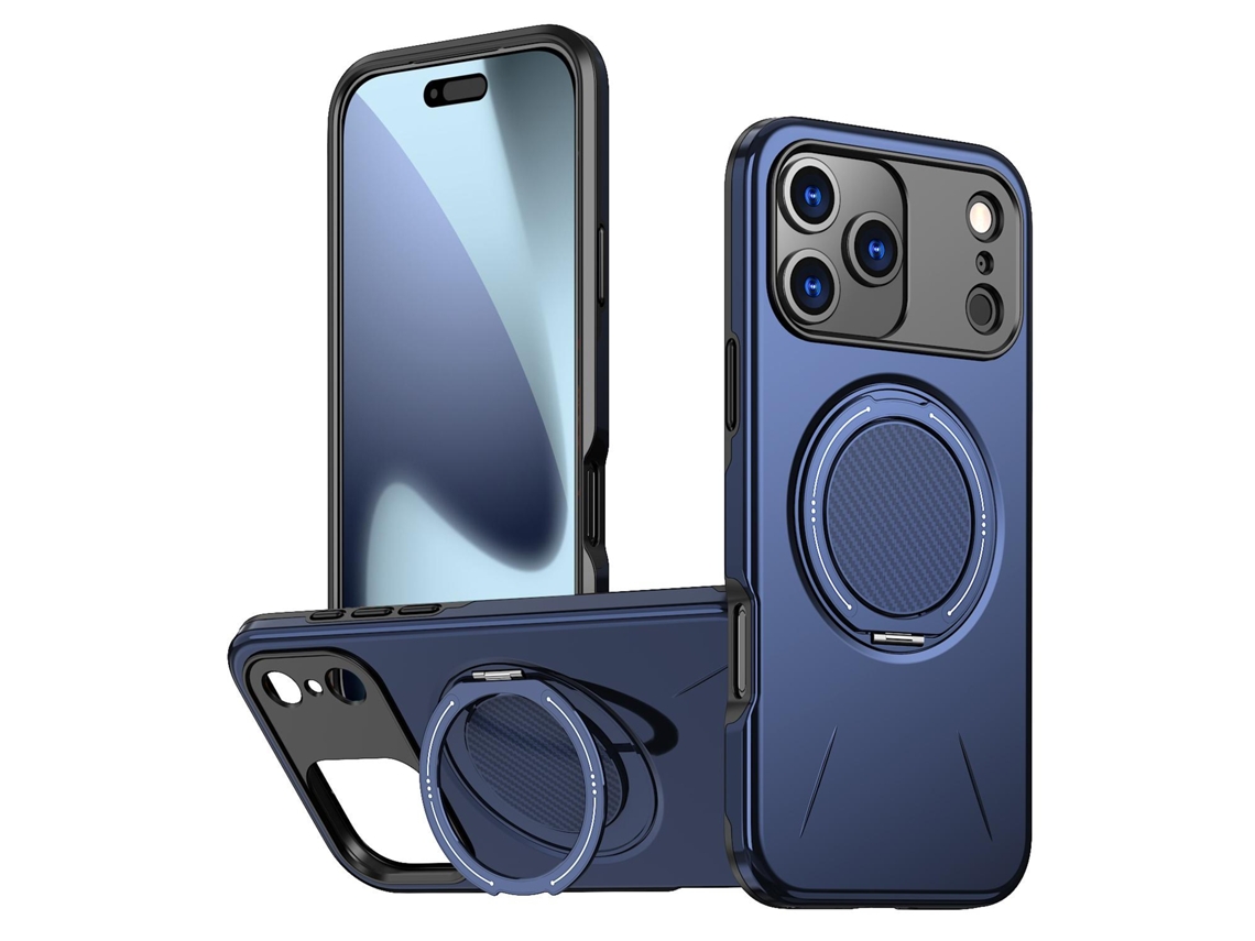 Capa Para Iphone 17 Pro Max À Prova De Quedas Com Suporte Magnético Giratório Digitallab (azul)
