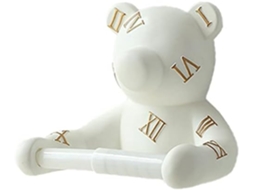Suporte De Parede Em Forma De Urso Para Papel Toalha, Com Orifício Para Pendurar, Para Papel Higiêni Gokoco