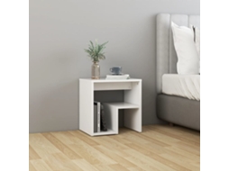 Mesa de cabeceira 40x30x40 cm, derivados de madeira, branco, DKD HOME DECOR