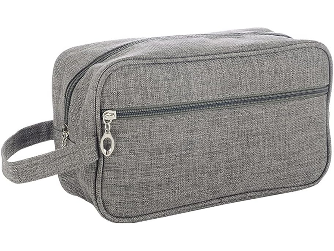 Necessaire Masculina Oxford Cinza