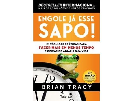 Livro Engole já Esse Sapo! de Brian Tracy (Português)
