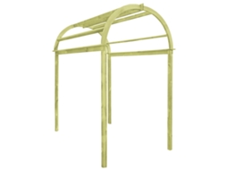 Vidaxl Arco Em Treliça 125x150x235 Cm Pinho Impregnado