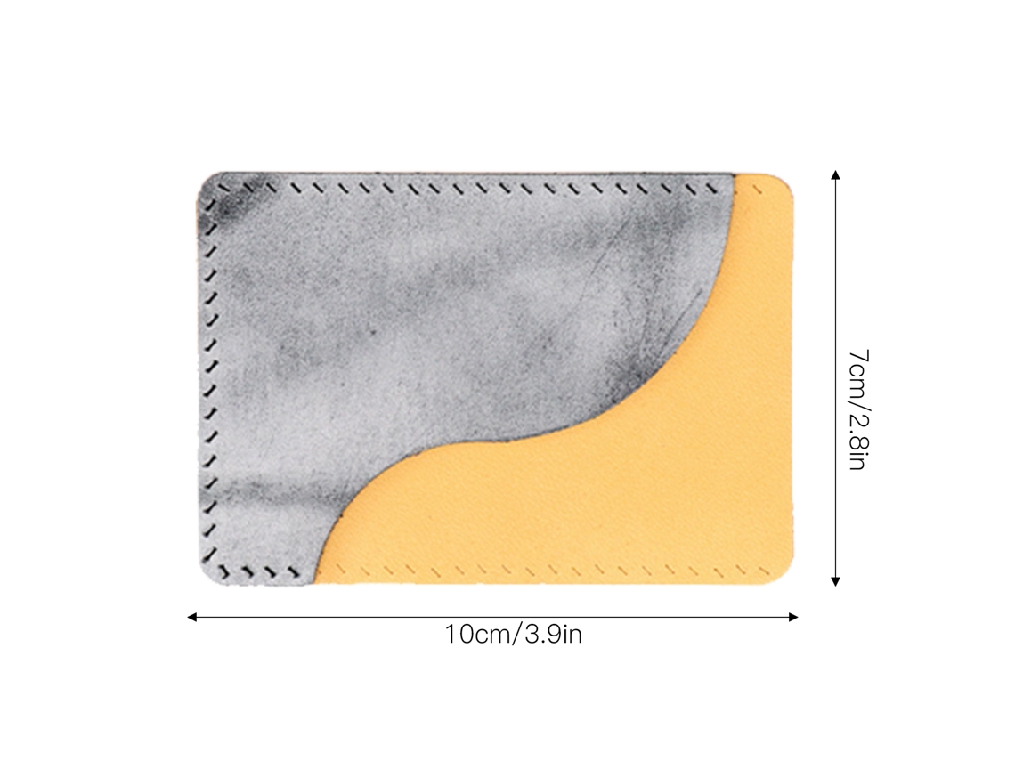 Kit De Materiais De Couro Semi-termina Para Diy Com Ferramentas Para Fazer Portacartões E Carteiras Khaki Névoa Cera Preta