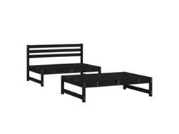 Garden Lounge Set, Garden Lounge Sets Vidaxl Preto Madeira De Pinho (n/a)