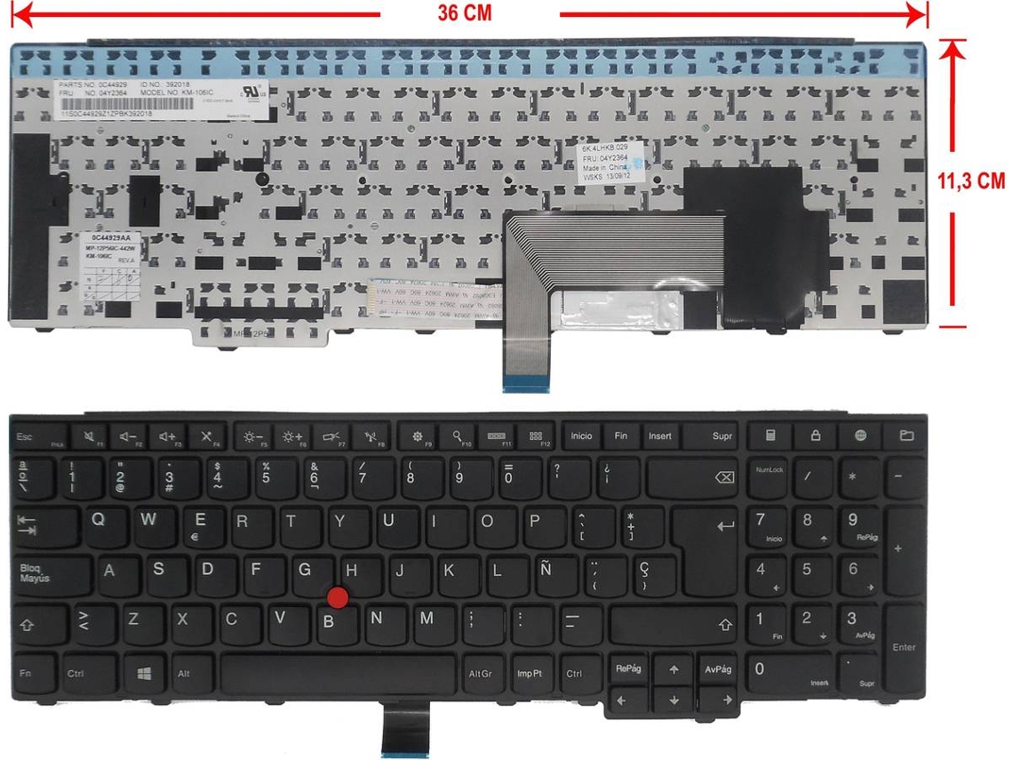 Teclado para Portátil Lenovo Thinkpad W540