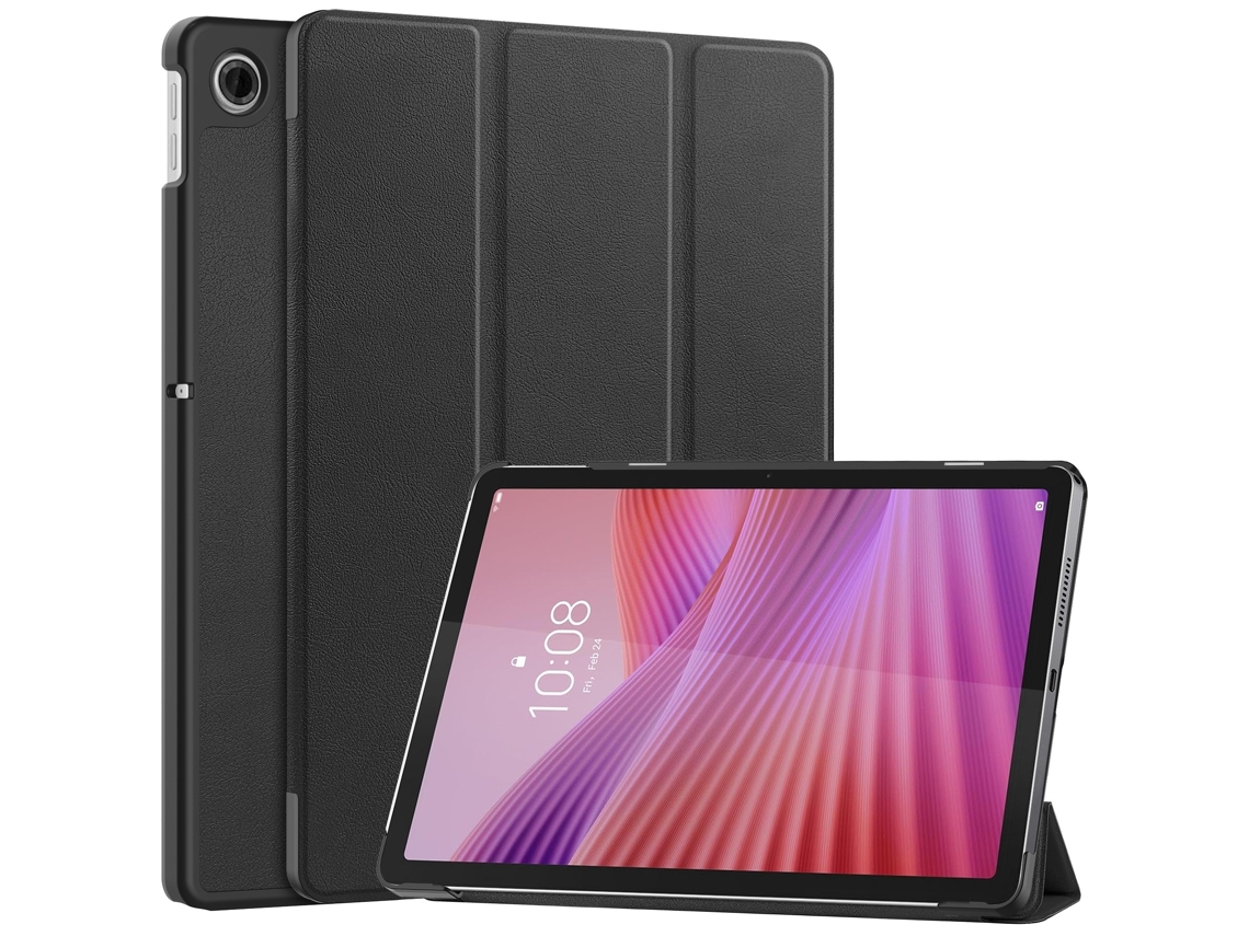 Elysve Capa Para Tablet Para Lenovo Tab K10 2ª Geração De Material Pu Premium Preto (tab 311fu), 10,1 Polegadas