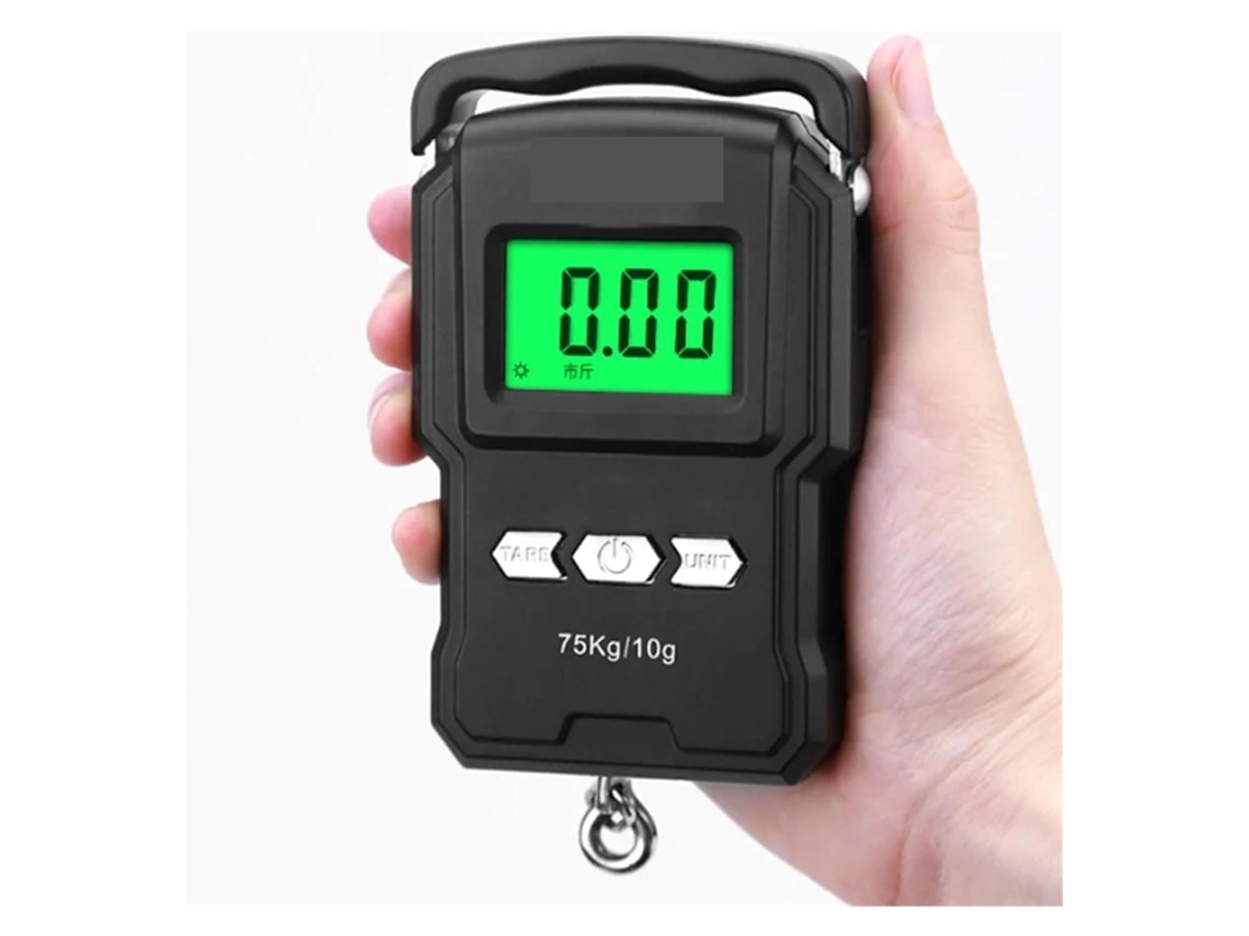 Balança Digital Portátil Com Visor Lcd, Capacidade De 75kg 10g, Balança Eletrônica Portátil Anzol De Pesca Com Fita