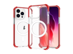 Capa De Acrílico Transparente À Prova De Choque Para Iphone 15 Pro Max - Magnética - Magsafe
