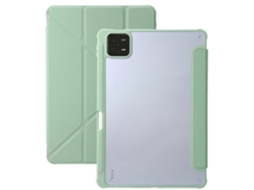 Capa para tablet de couro sintético transparente e acrílico Webake
