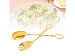 Pinza De Metal Estilo Europeo Tijera Multifuncional Para Pastel Pan Frutas Cocina Hogar Fiesta Buffet Oro