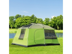 Tenda Cúpula Família 4-8 Pessoas, 2 Quartos, 405x305x225cm, Espaçosa, Ideal Para Aventuras E Camping Em Grupo.