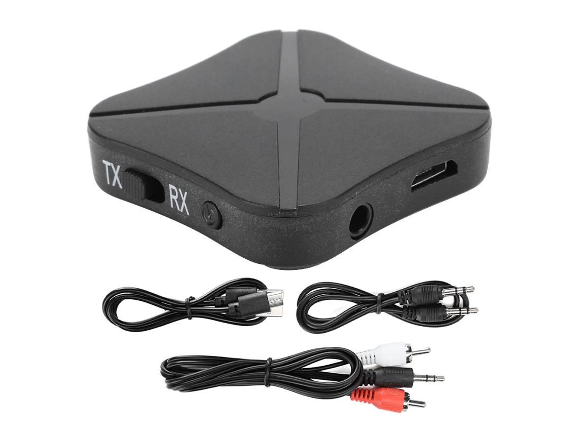 Transmissor E Receptor Bluetooth 2 Em 1 Sem Fio Para Adaptador De Áudio Rca Para 3,5 Mm.