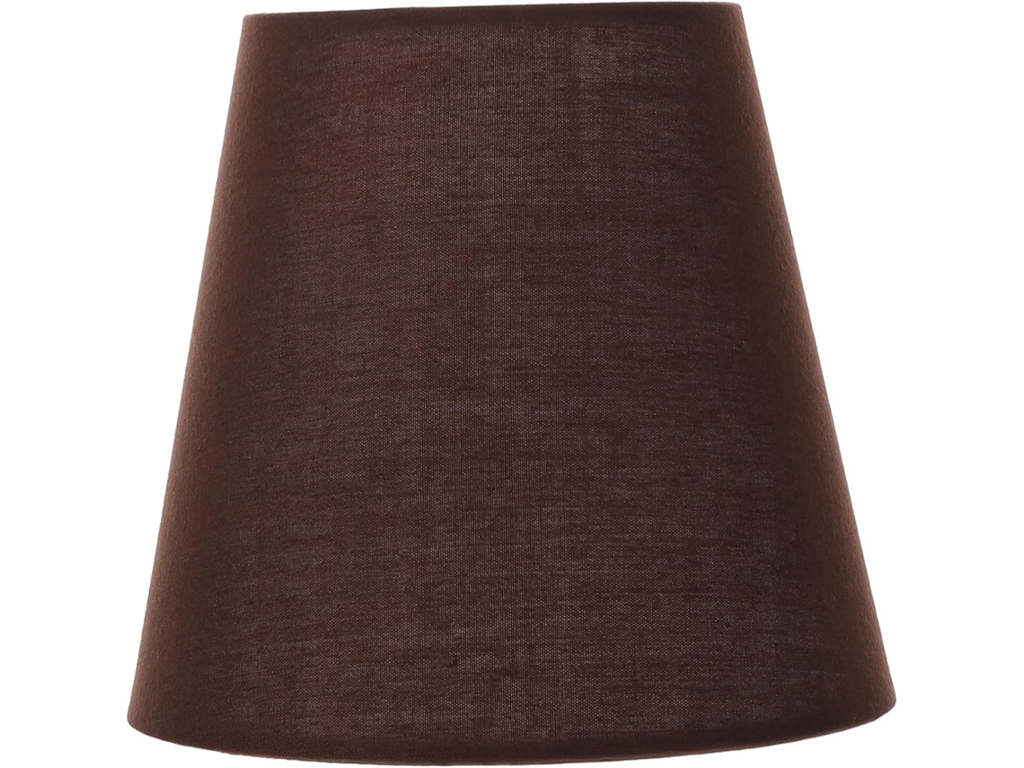 Confeccionada em Tecido Sintético Cor Café, com Estilo Simples e Artesanal, Ideal para Decoração de Casa e Luminárias. SFUSHOS