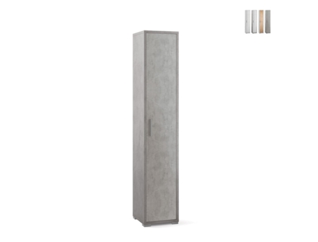 Armário de coluna de guarda-roupa multiuso com design moderno de 5 portas Kara