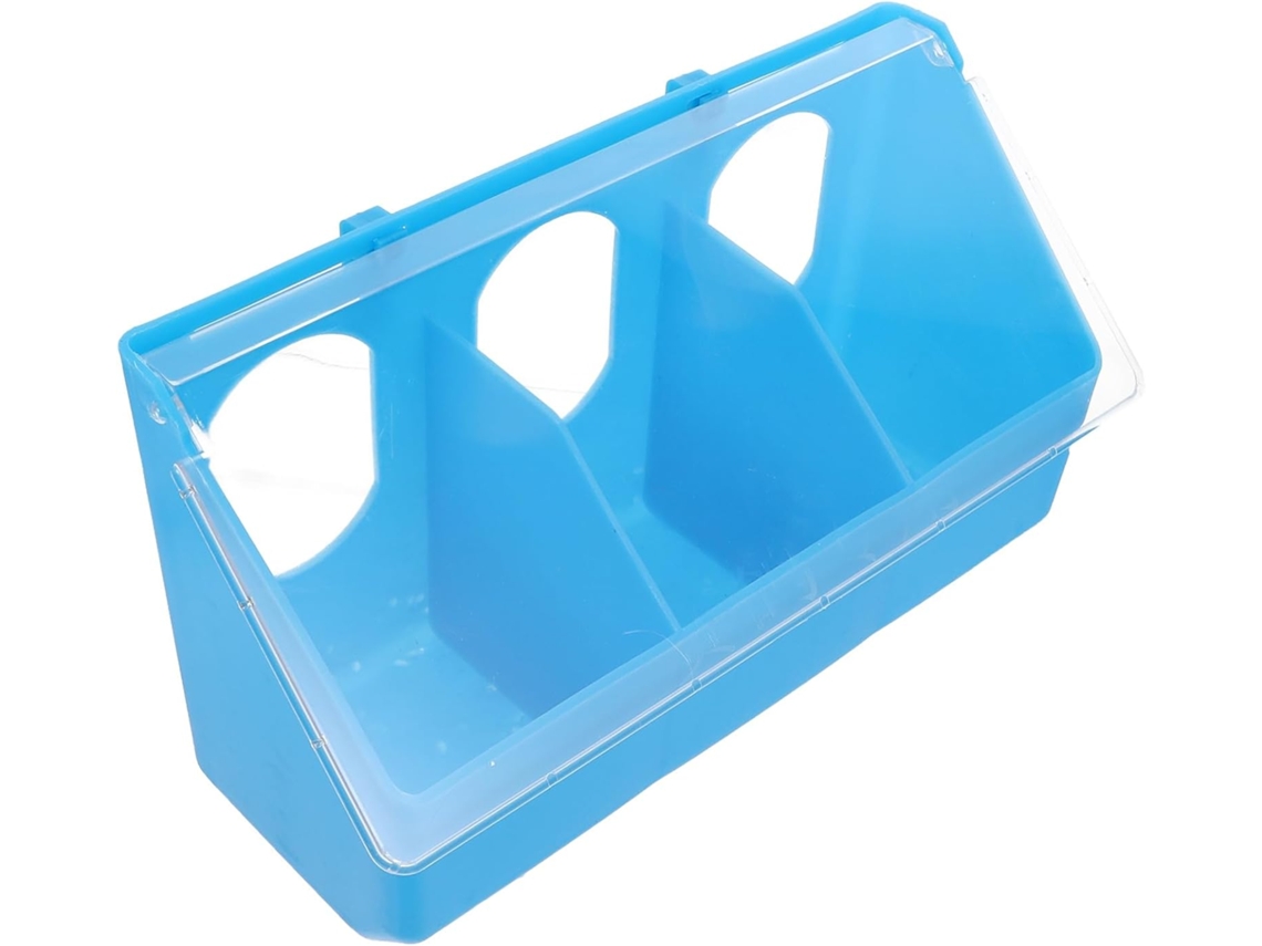 Comedouro para Pássaros Inoomp, Tipo Codorna, Feito de Plástico, Recipiente para Armazenar Ração para Pássaros e CHABERLU