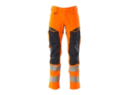 Calças Grandes Com Bolsos Para Joelheiras Accelerate Safe 19479 Laranja 45 / 32 MASCOT