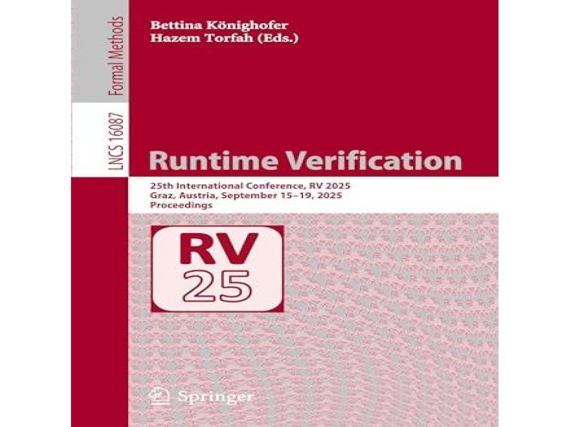Livro Runtime Verification 25th International Conference RV 2025 Graz Austria September 15-19 2025 Proceedings de Springer Nature BV (Inglês)