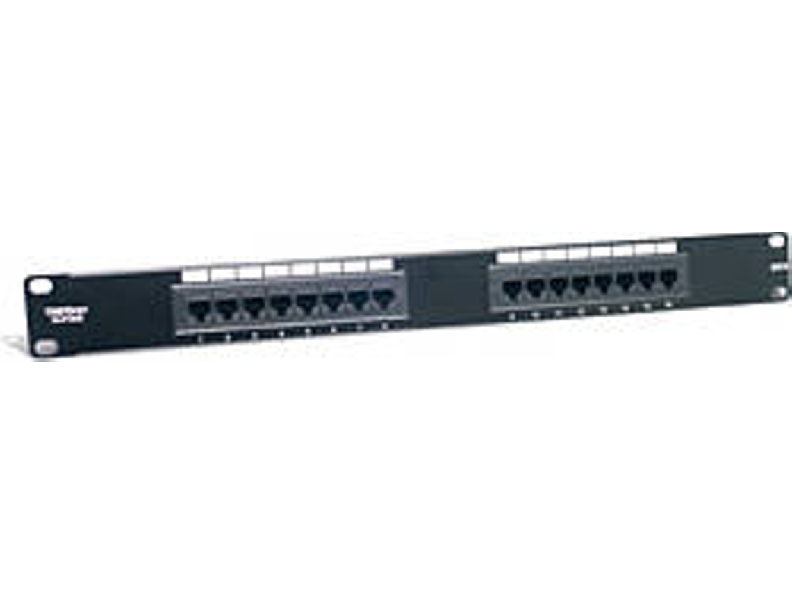 Painel de Conexão TRENDNET 16-Port Cat6 Unshielded Patch Panel