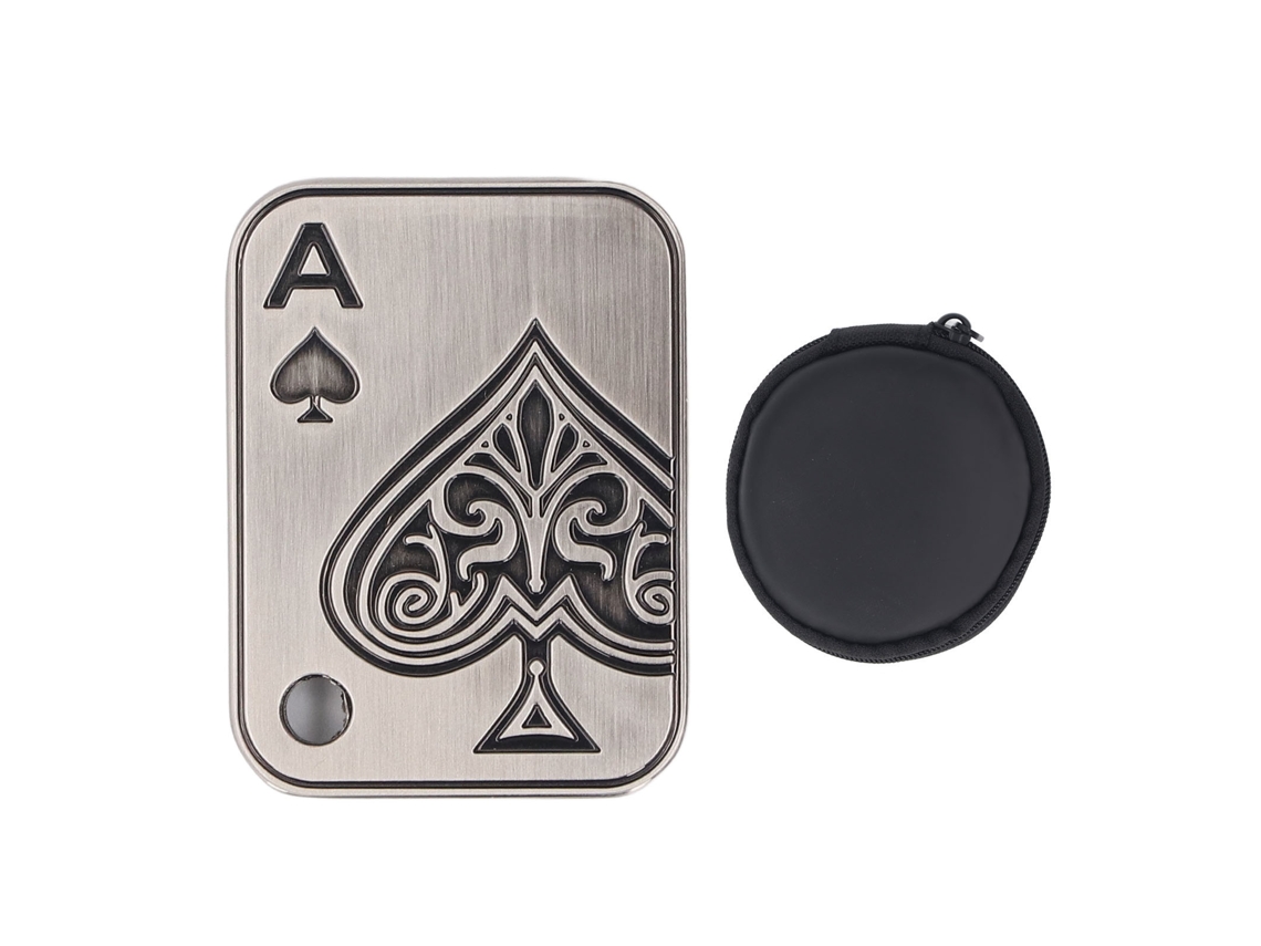 Primerox deslizador Hápico de Metal com Imã Aço Inoxidável Alivio de Estresse Brinquedo Fidget Prata Preto