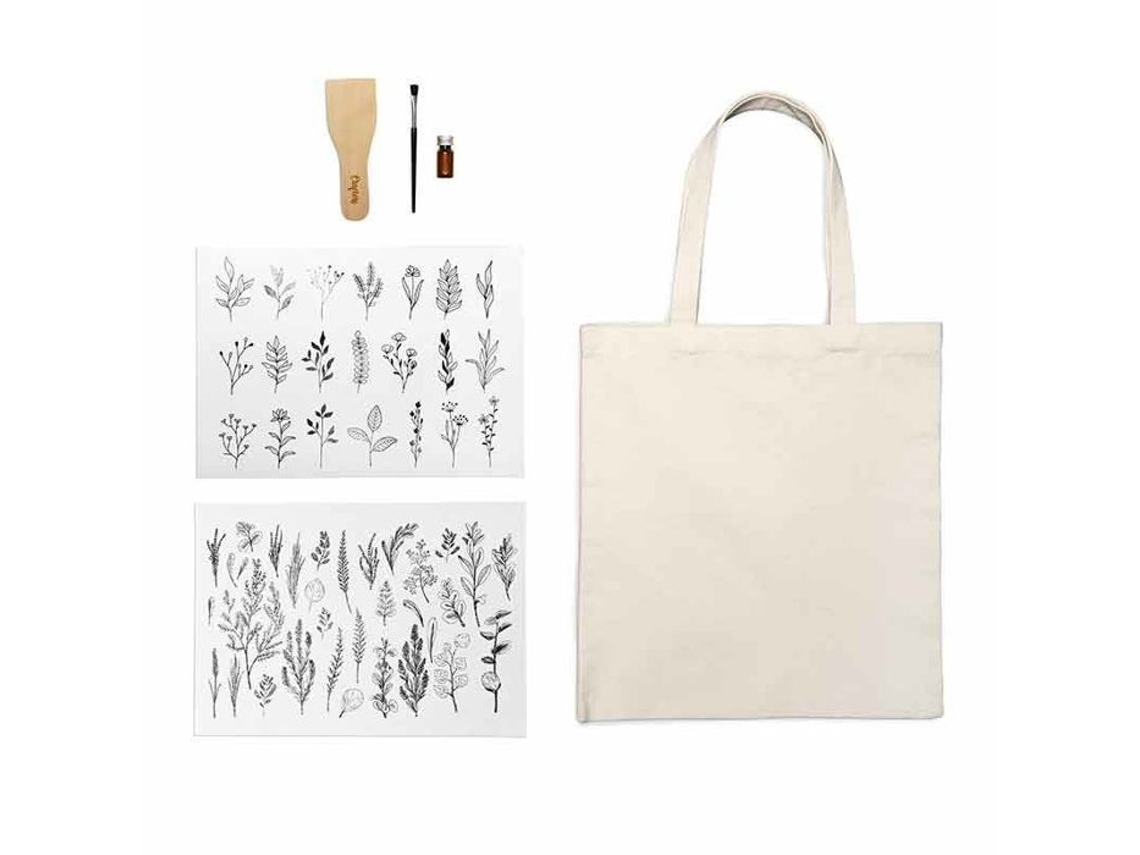 Sacola Personalizada estampas Florais Pretas AQUAFORGE