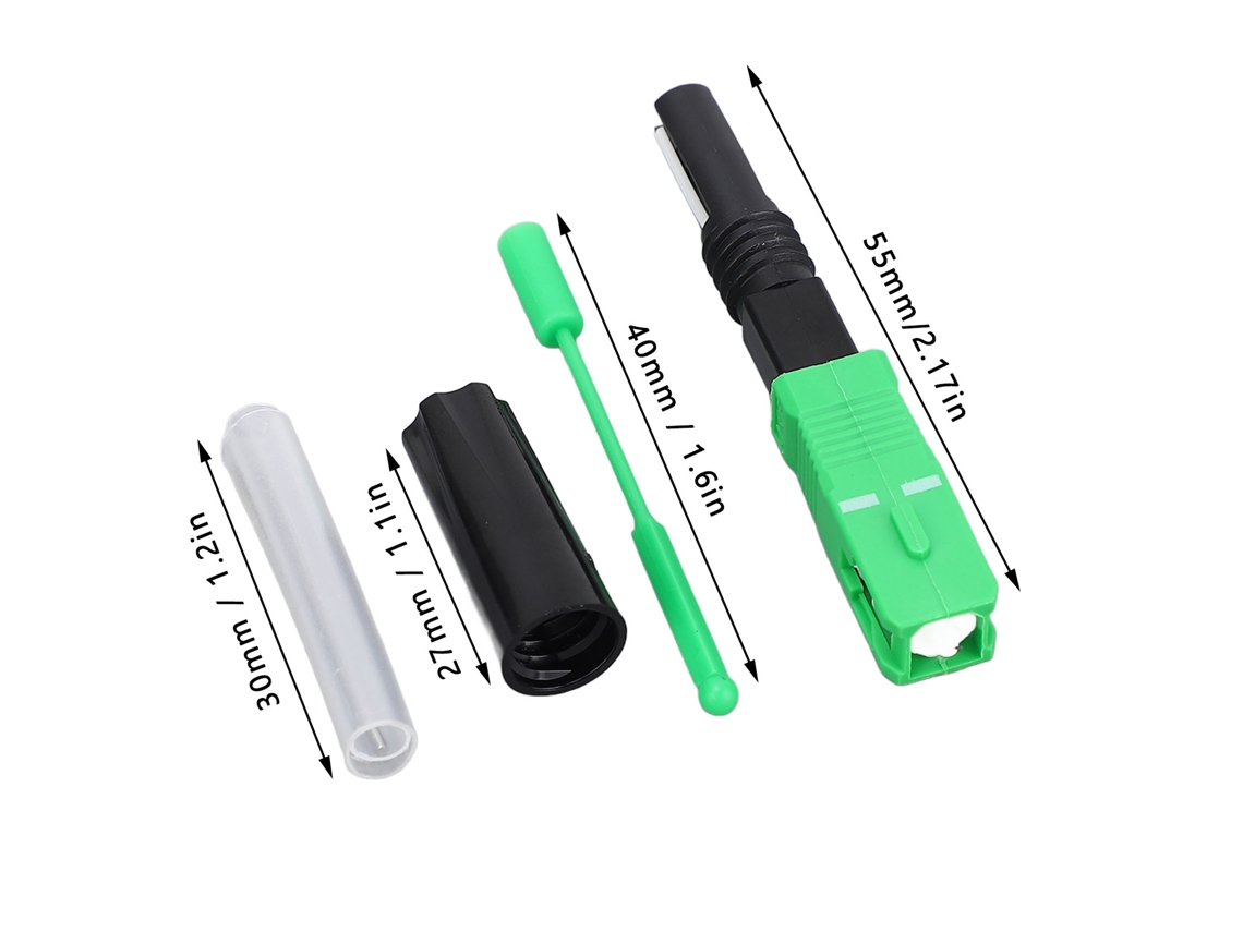 Laxiscreed Conector De Fibra Óptica Sc Com Núcleo De Cerâmica Para Monomodo