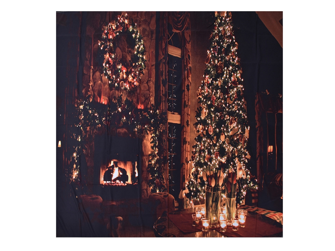Tapestry Natal Árvore de Natal Decoração Casa 150x150cm
