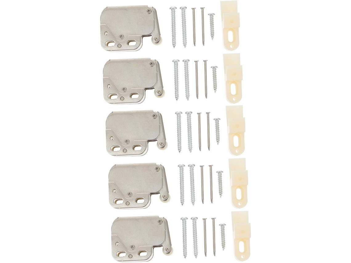 Conjunto De 5 Dobradiças Encaixe Com Mola E Trava Automática Para