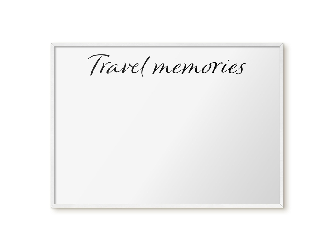Magnetic Glass Board Travel Memories For The Hall Espelharte (100x70 Cm)