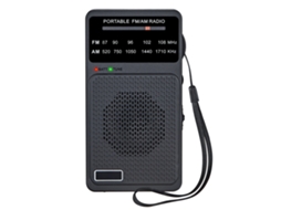 Rádio Portátil Am/fm LAXISCREED com Clip e Fone de Ouvido
