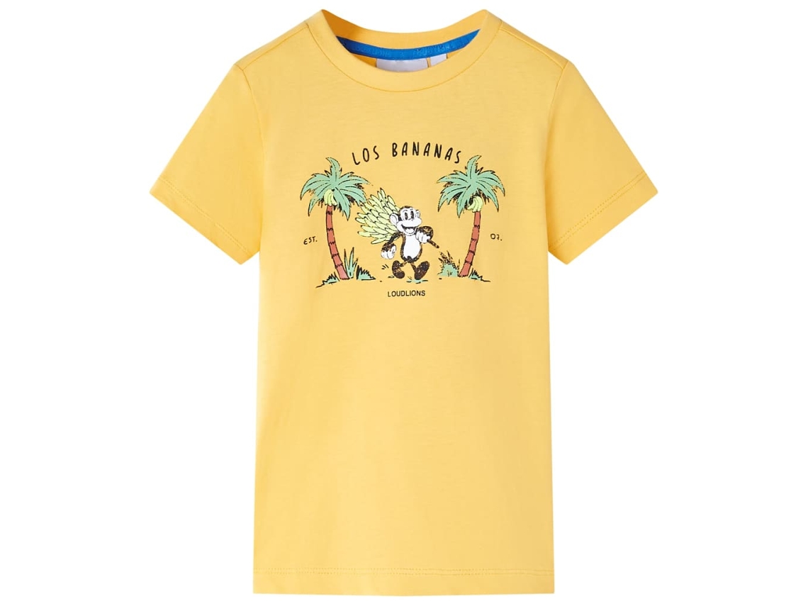 T-shirt Infantil Ocre-claro 104