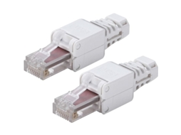 Conjunto De 2 Conectores Rj45 Sem Ferramentas Para Cabos Ethernet Trançados Cat5/5e E Cat6/6a.-aquaforge