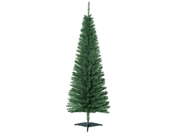 Árvore de Natal Artificial Slim 150 Cm com Galhos Realistas, Árvore de Natal Alta e Estreita com Base Dobrável, Verde Ge