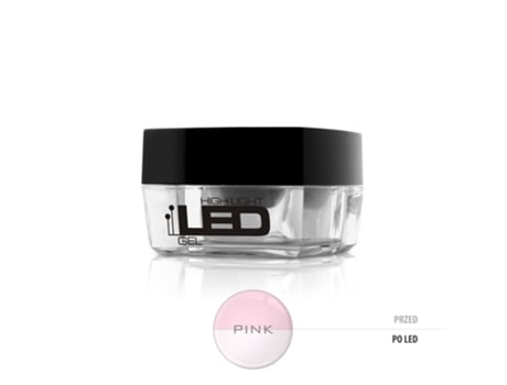 Gel De Unhas Led De Alta Luz Silcare Rosa, Fórmula De Textura Média, 30g