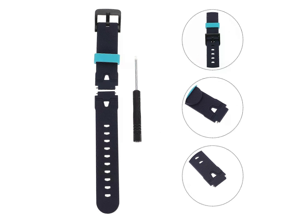 Pulseira de Silicone 360° para Relógio Inteligente Infantil, Acessórios Celular, Gel Sílica Par a Pulso. GOKOCO