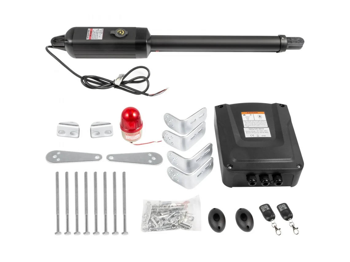 Conjunto De Abertura Automática Para Portão De Batente 380 Kg Com Controlo Remoto Tekmaquinas