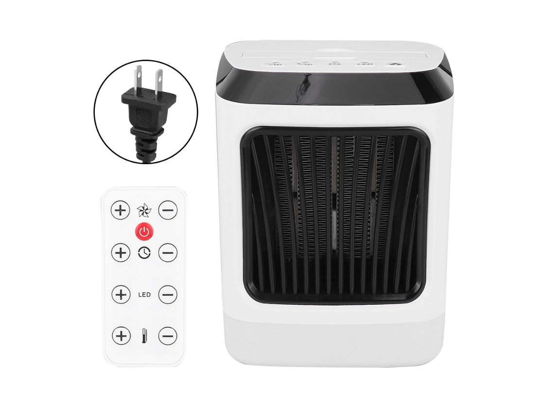 Aquecedor portátil elétrico de mesa com controlo remoto para casa e escritório LAXISCREED