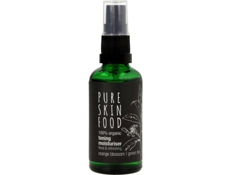 Tónico de Limpeza PURE SKIN FOOD Hidratante Flor de Laranjeira & Chá Verde (50 ml)