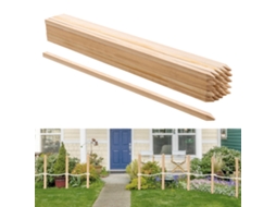 25 Peças De Postes De Madeira Para Jardim 19,05 X 19,05 X 914,4 Mm Com Pontas Vevor