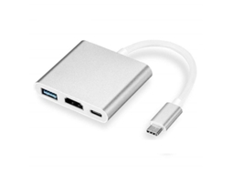 Adaptador Usb C Para Macbook Thunderbolt 3 Usb 3.0 E Hdmi Brilvibera